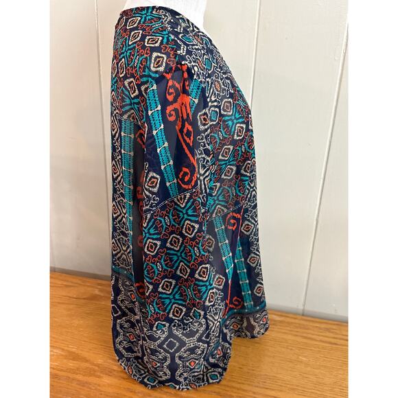 Juniper Ln Kimono Top Womens Large‎ Aztec - Picture 4 of 10